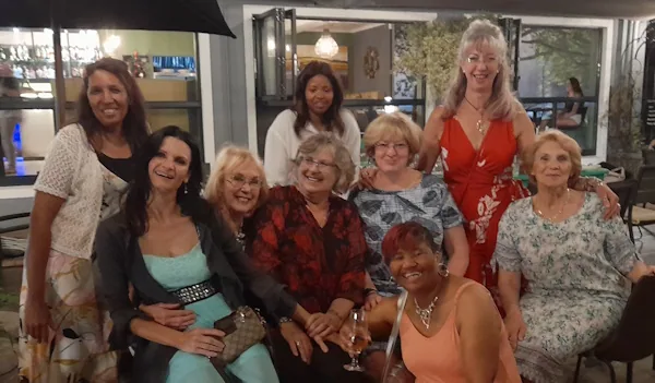 The Taurelle team and clients gathered together at the salon